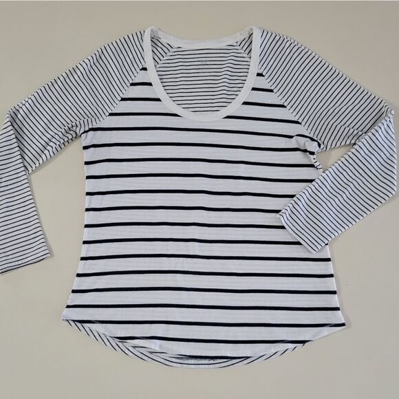 Gap Scoop Neck Stripe Tee - Picture 1 of 8